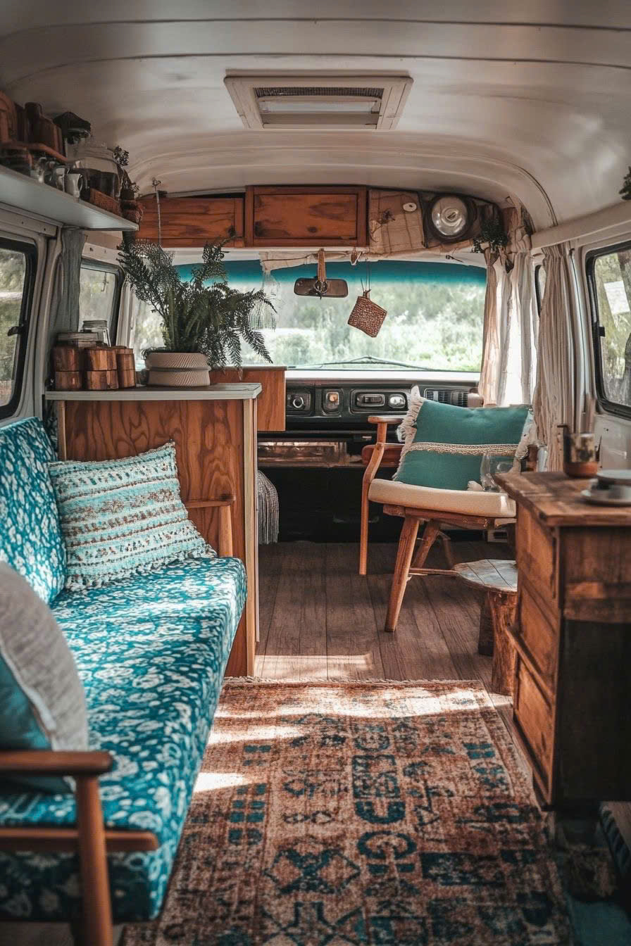 Natural Wood Interior — Curved Ceiling